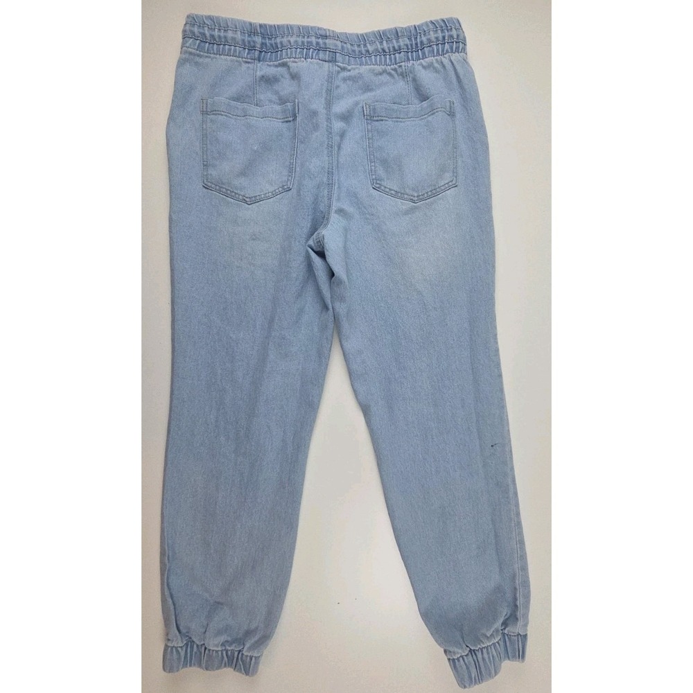 Tinseltown Womens‎ Jean Joggers Elastic Waist Draw String Cargo Pants Size Large - Picture 3 of 10